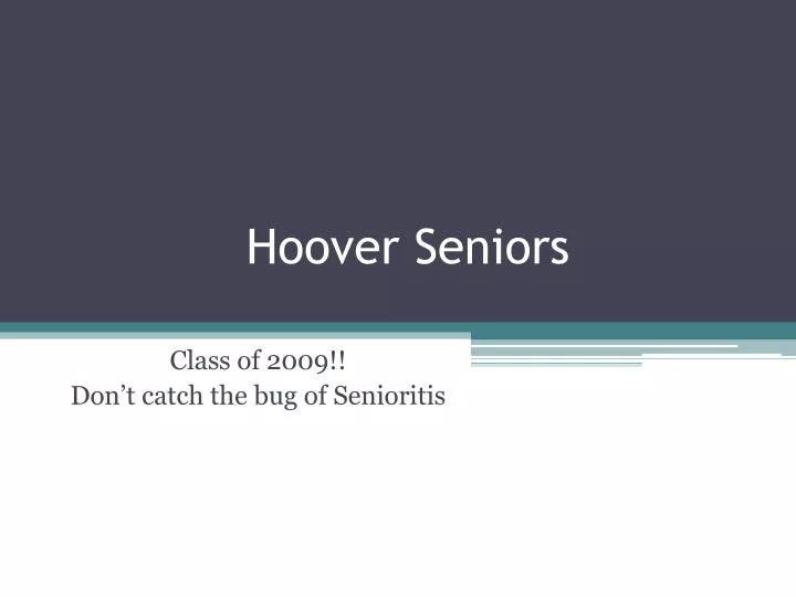 hoover seniors