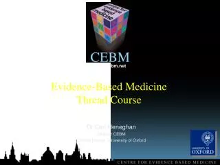 Evidence-Based Medicine Thread Course