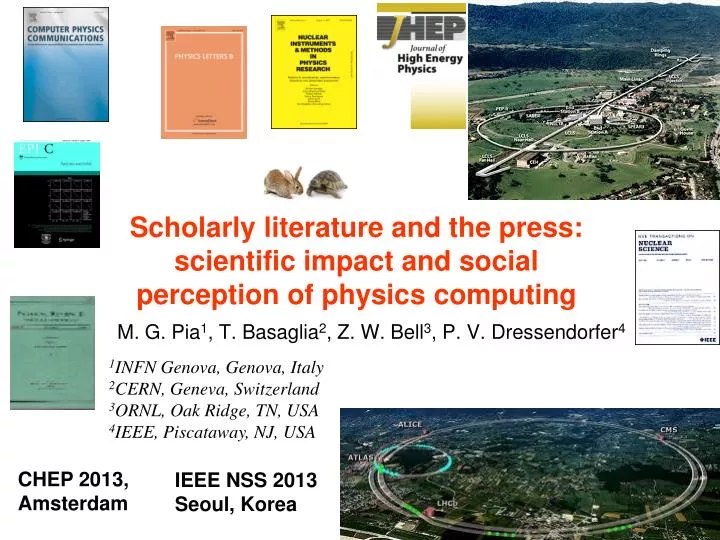 scholarly literature and the press scientific impact and social perception of physics computing