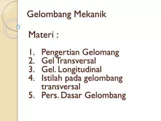 gelombang mekanik