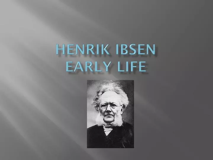 henrik ibsen early life