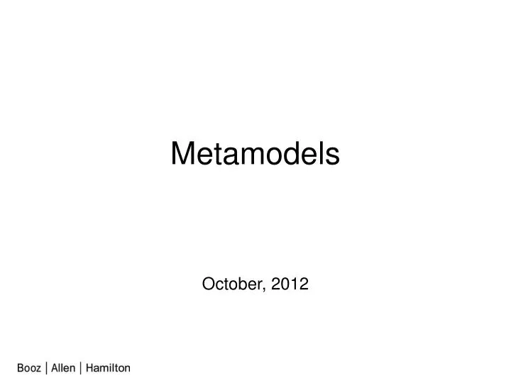 metamodels