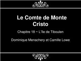 le comte de monte cristo