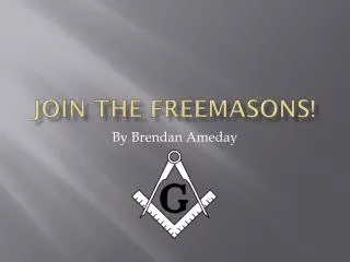 join the freemasons