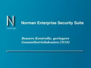 norman enterprise security suite
