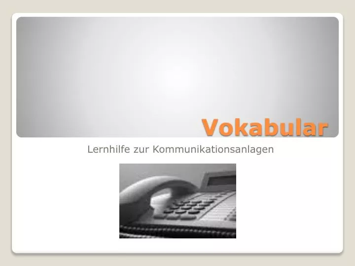 vokabular