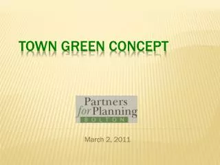 Town Green Concept