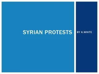 Syrian protests