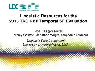 Linguistic Resources for the 2013 TAC KBP Temporal SF Evaluation