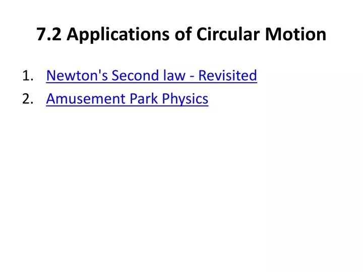 7 2 applications of circular motion