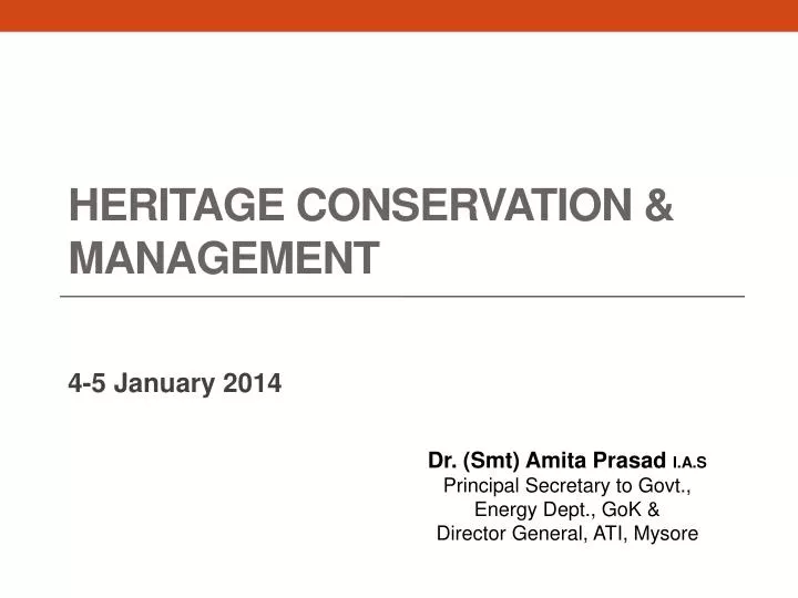 heritage conservation management