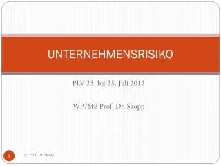 unternehmensrisiko