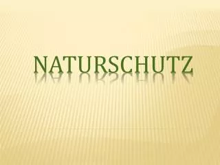 naturschutz