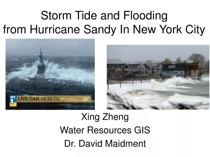 storm tide and flooding from hurricane sandy in new york city