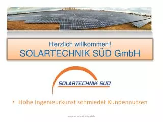 Herzlich willkommen! SOLARTECHNIK SÜD GmbH