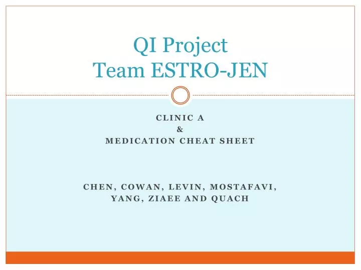 qi project team estro jen