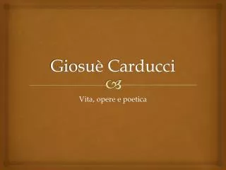 giosu carducci