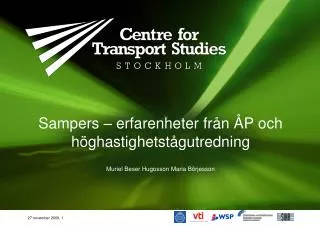 sampers erfarenheter fr n p och h ghastighetst gutredning