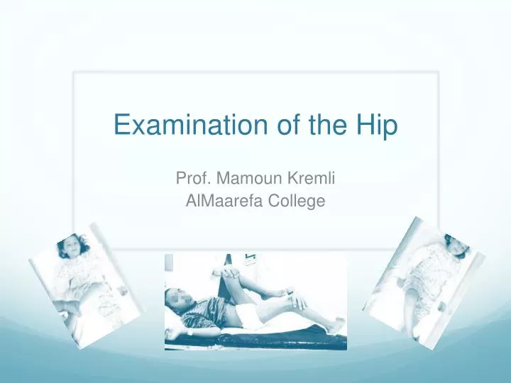 examination of the hip