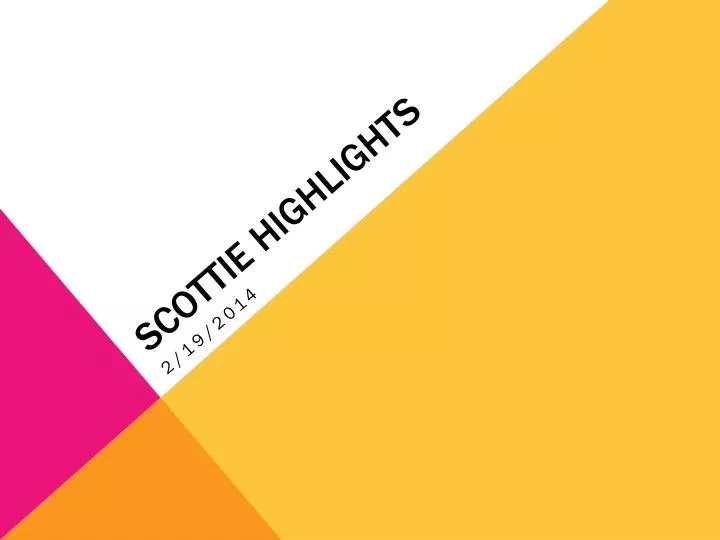 scottie highlights