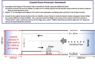 Coastal Ocean Processes: Homework