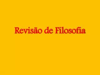 revis o de filosofia