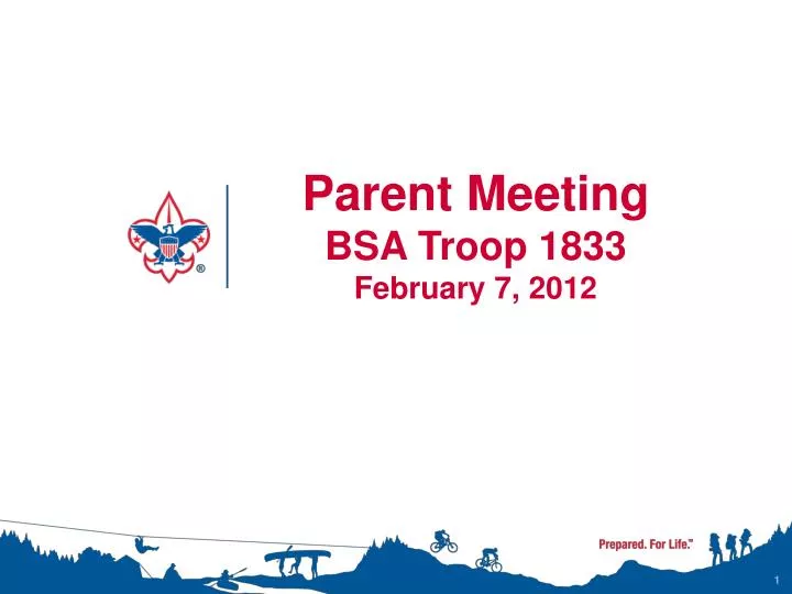parent meeting bsa troop 1833 february 7 2012