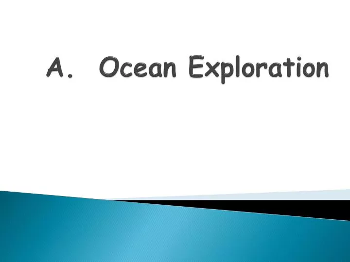 a ocean exploration