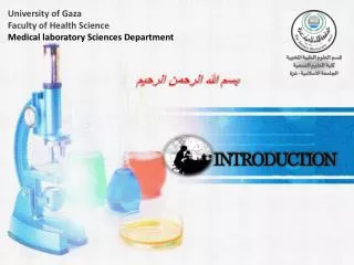 University of Gaza Faculty of Health Science Medical laboratory Sciences Department