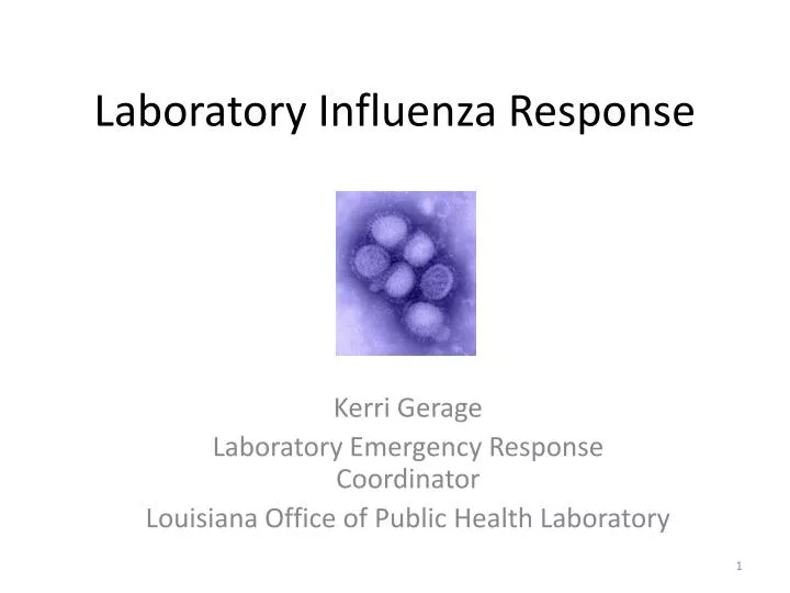 laboratory influenza response