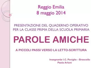 reggio emilia 8 maggio 2014