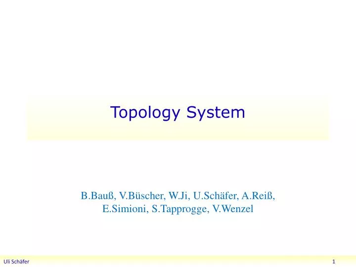 topology system