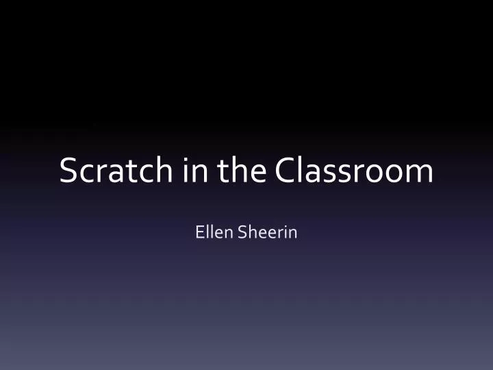 scratch in the classroom