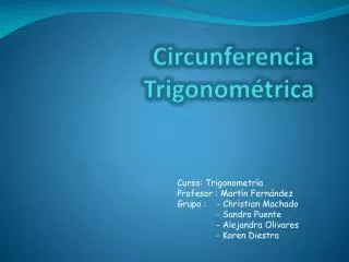 circunferencia trigonom trica
