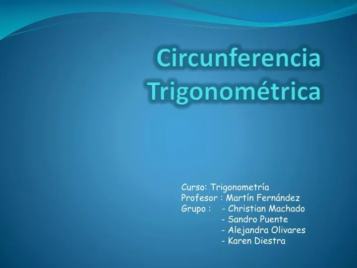 circunferencia trigonom trica