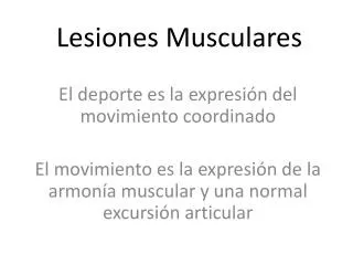 lesiones musculares
