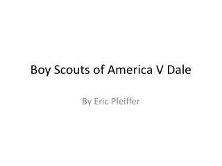 Boy Scouts of America V Dale