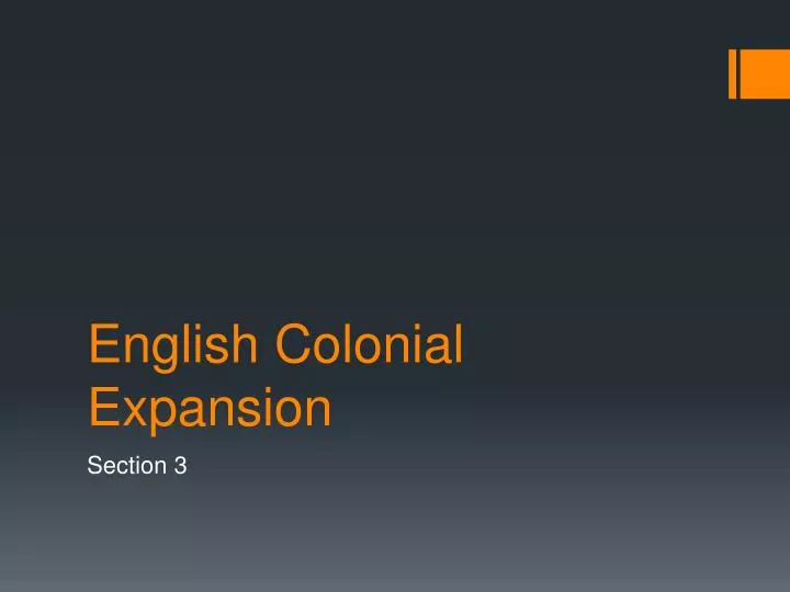 english colonial expansion