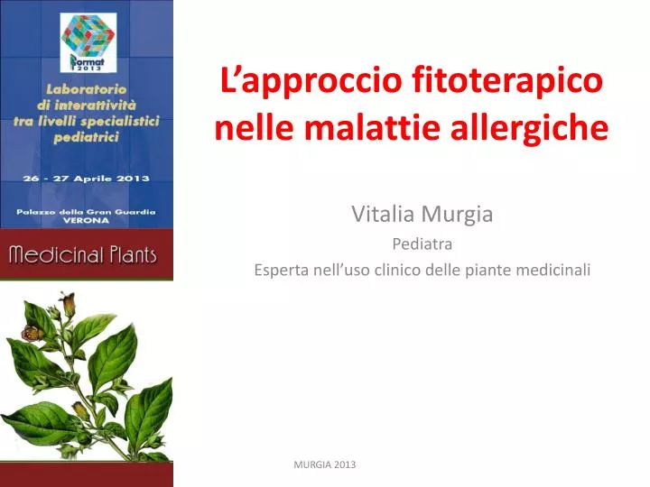 l approccio fitoterapico nelle malattie allergiche
