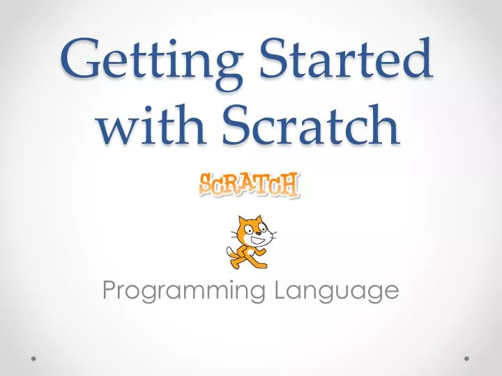 getting started with scratch