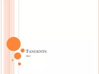 Tangents