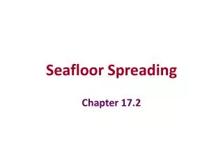 Seafloor Spreading