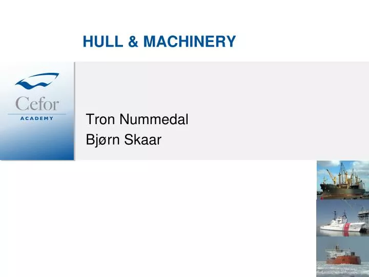 hull machinery