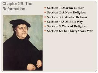 Chapter 29: The Reformation