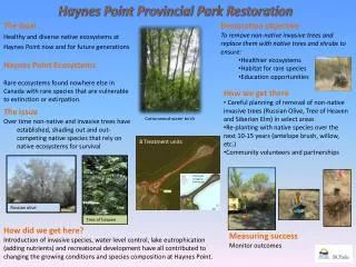 Haynes Point Provincial Park Restoration