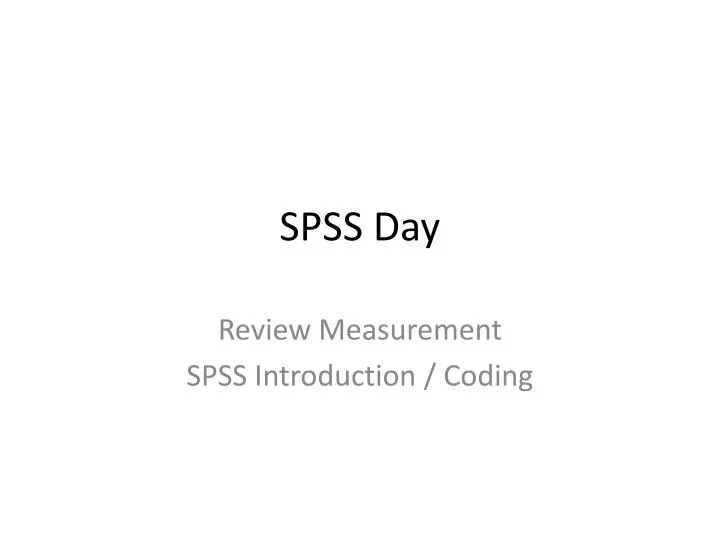 spss day