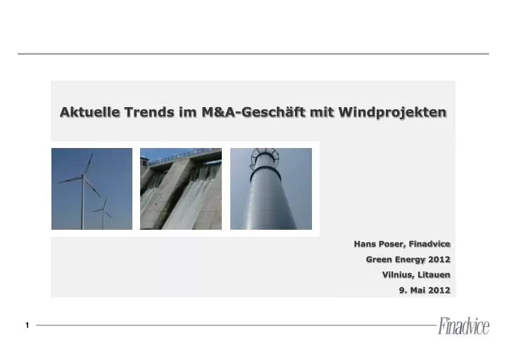 aktuelle trends im m a gesch ft mit windprojekten