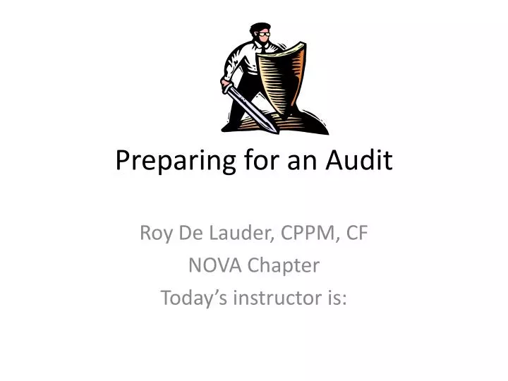 preparing for an audit