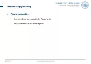 veranstaltungsgliederung