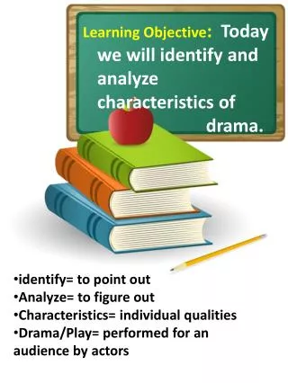 identify= to point out Analyze= to figure out Characteristics= individual qualities